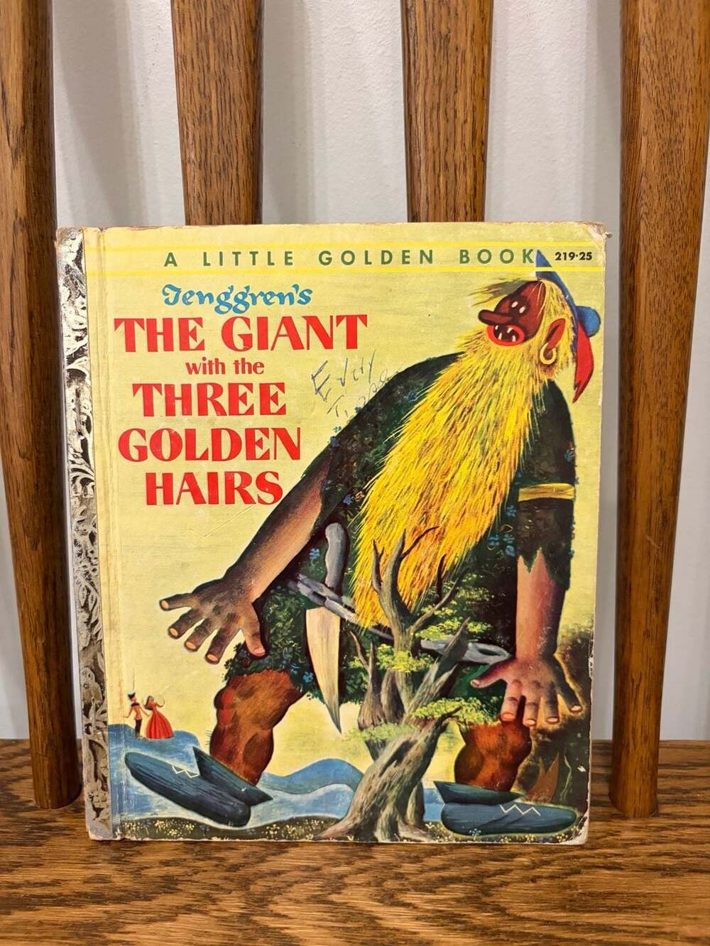 Tenggren's The Giant with the Three Golden Hairs A Little Golden Book Vintage Ch